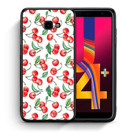 Thumbnail for Θήκη Samsung J4 Plus Cherry Summer από τη Smartfits με σχέδιο στο πίσω μέρος και μαύρο περίβλημα | Samsung J4 Plus Cherry Summer case with colorful back and black bezels