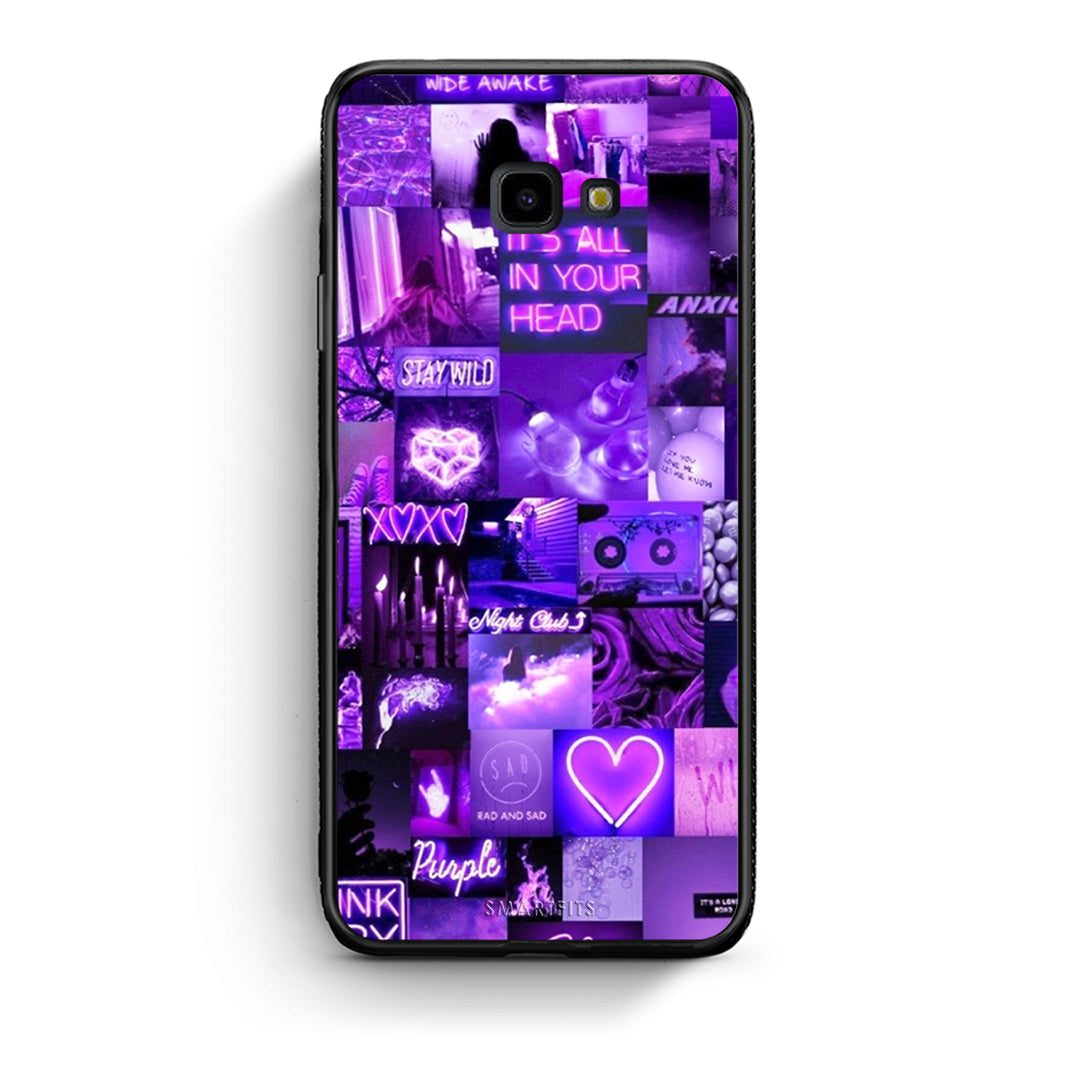 Samsung J4 Plus Collage Stay Wild Θήκη Αγίου Βαλεντίνου από τη Smartfits με σχέδιο στο πίσω μέρος και μαύρο περίβλημα | Smartphone case with colorful back and black bezels by Smartfits