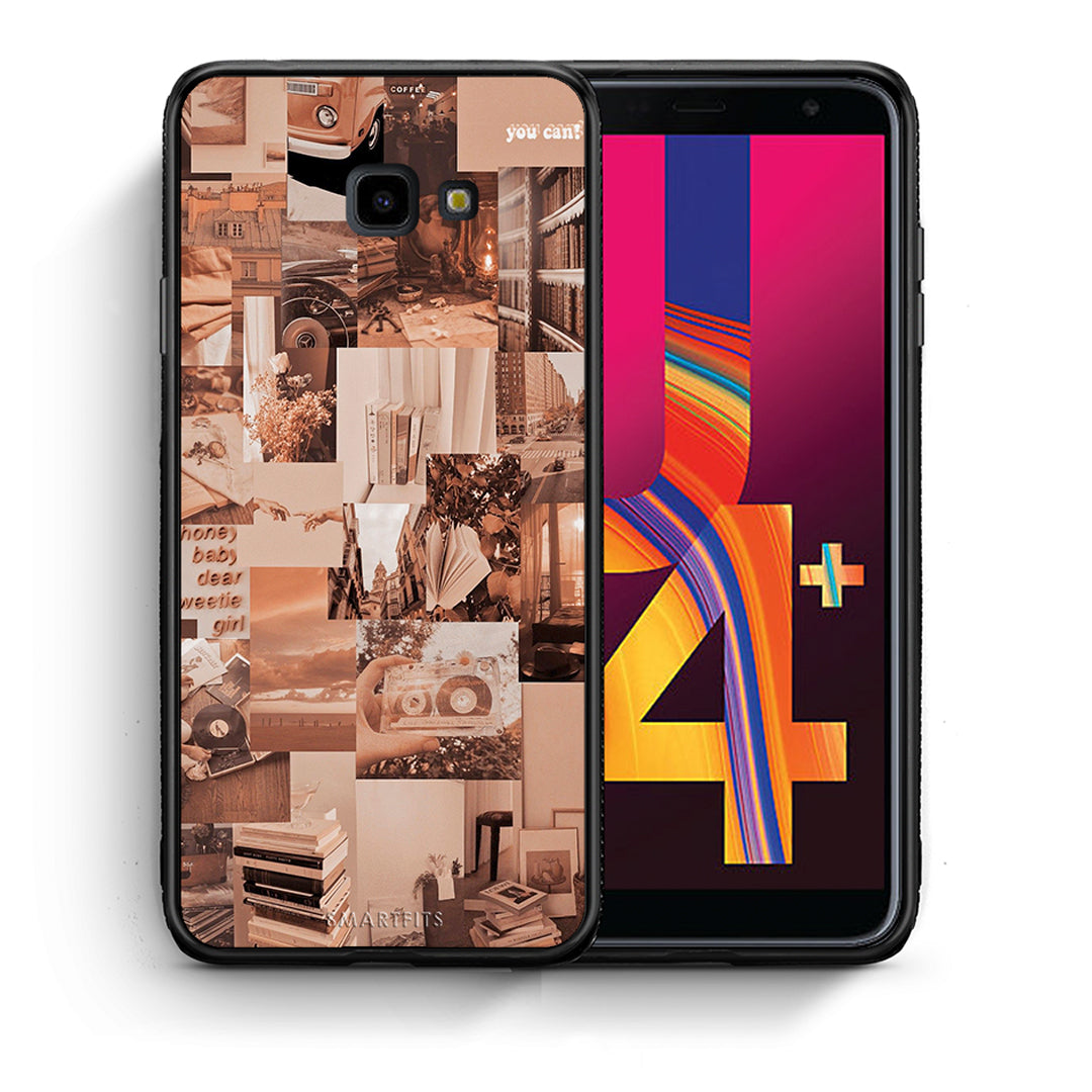 Θήκη Αγίου Βαλεντίνου Samsung J4 Plus Collage You Can από τη Smartfits με σχέδιο στο πίσω μέρος και μαύρο περίβλημα | Samsung J4 Plus Collage You Can case with colorful back and black bezels