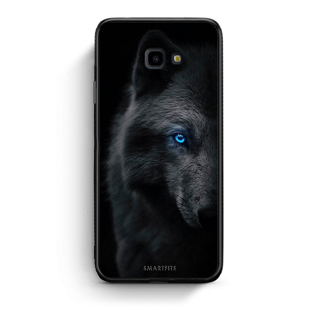Samsung J4 Plus Dark Wolf θήκη από τη Smartfits με σχέδιο στο πίσω μέρος και μαύρο περίβλημα | Smartphone case with colorful back and black bezels by Smartfits