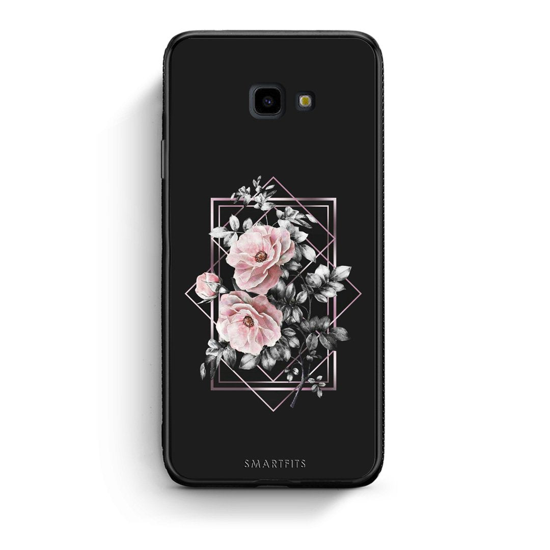 4 - Samsung J4 Plus Frame Flower case, cover, bumper