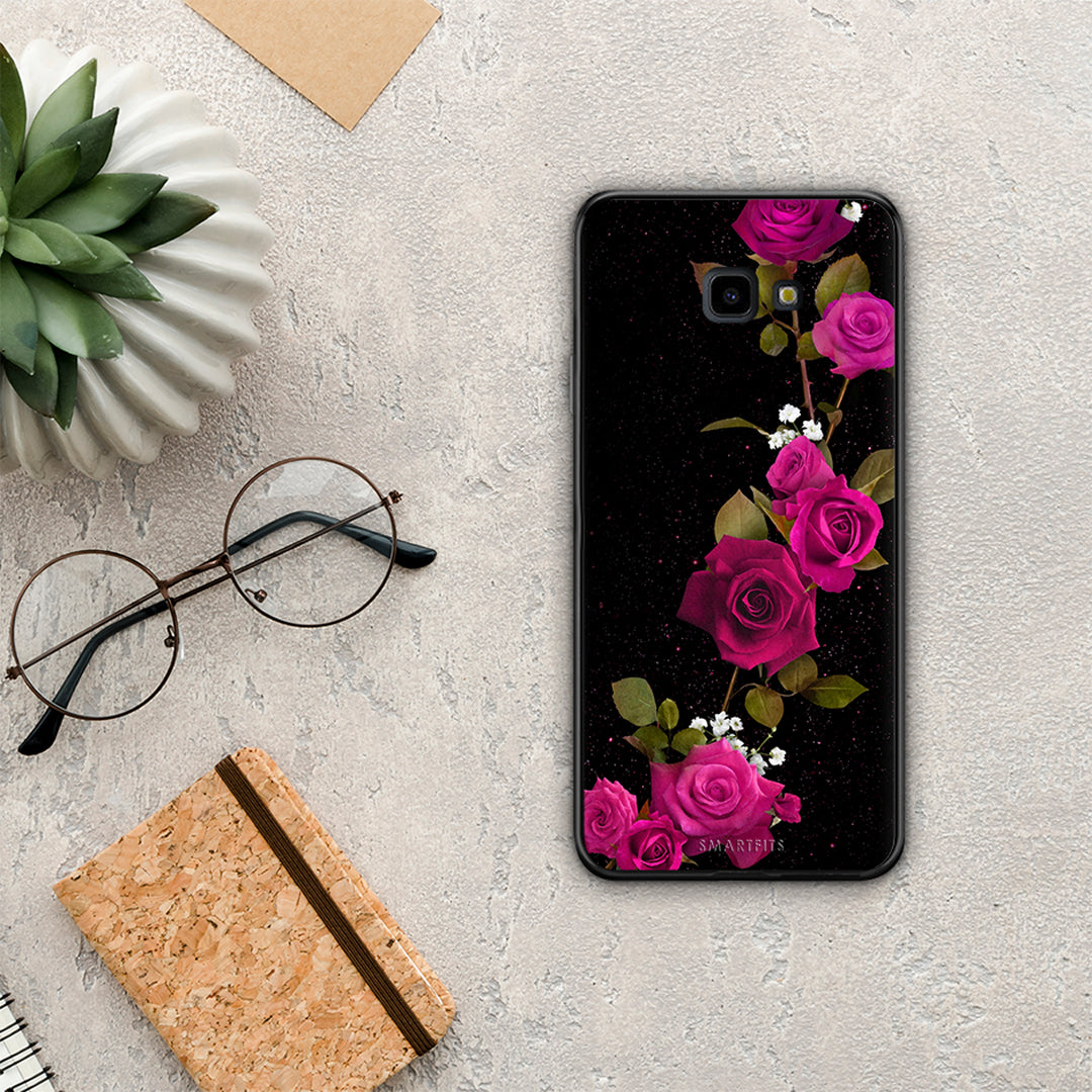 Flower Red Roses - Samsung Galaxy J4+ θήκη