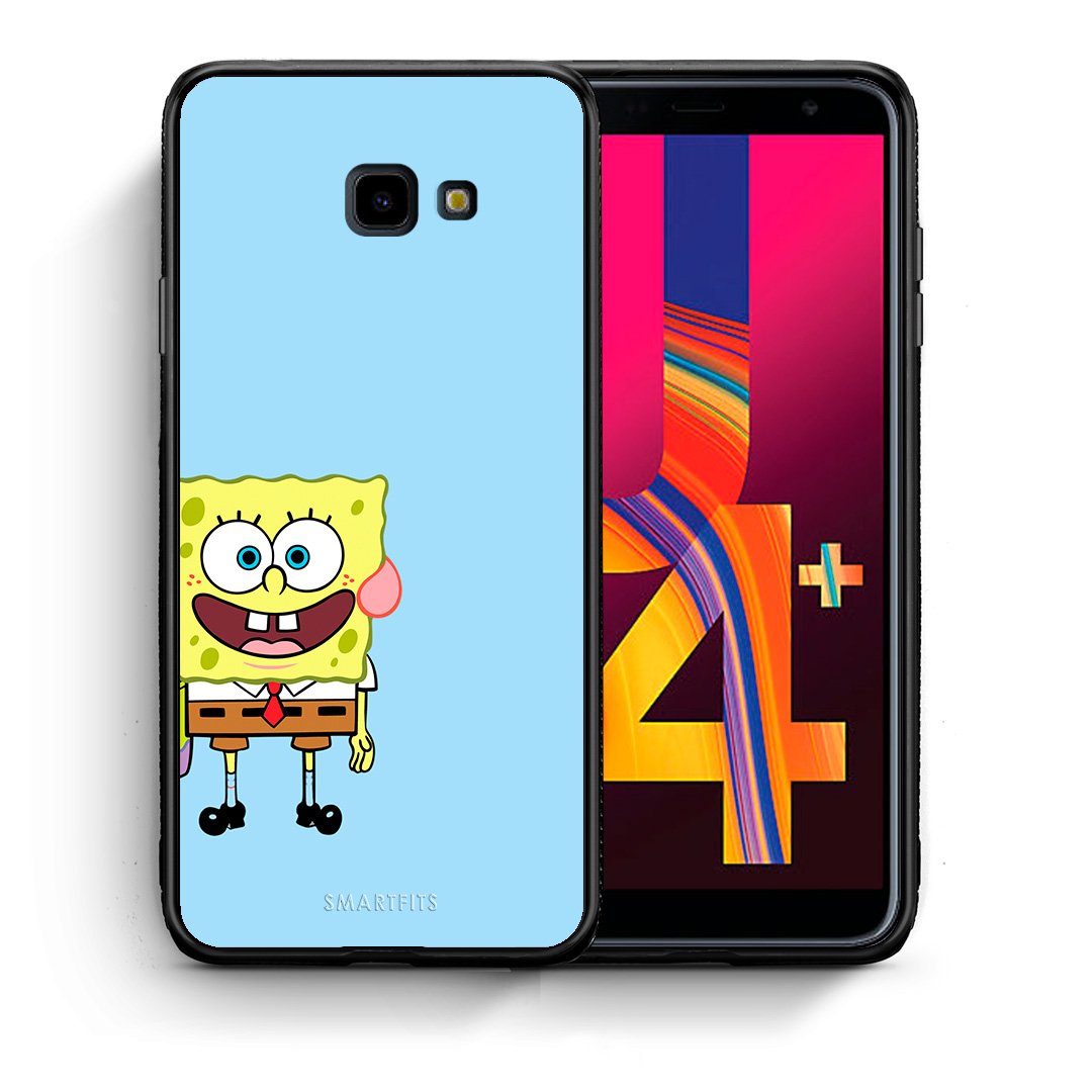 Θήκη Samsung J4 Plus Friends Bob από τη Smartfits με σχέδιο στο πίσω μέρος και μαύρο περίβλημα | Samsung J4 Plus Friends Bob case with colorful back and black bezels