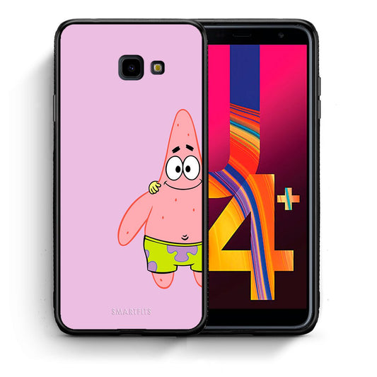Θήκη Samsung J4 Plus  Friends Patrick από τη Smartfits με σχέδιο στο πίσω μέρος και μαύρο περίβλημα | Samsung J4 Plus  Friends Patrick case with colorful back and black bezels