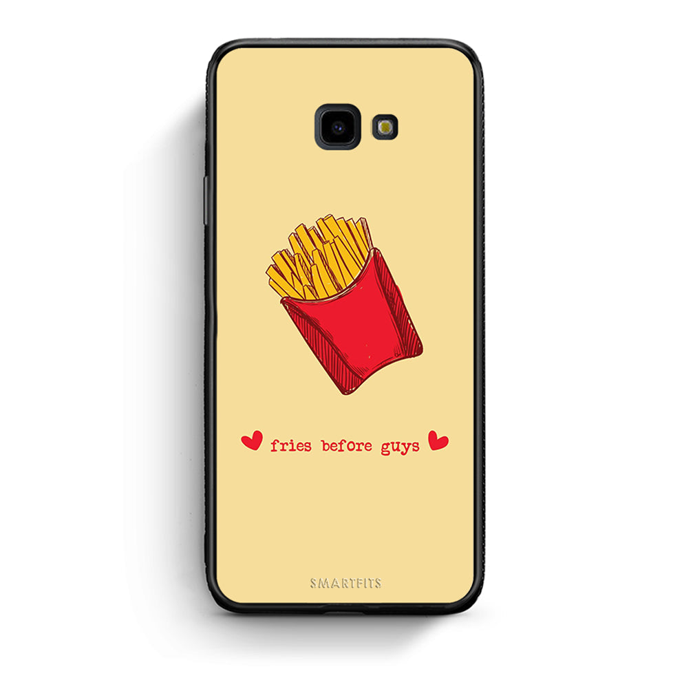 Samsung J4 Plus Fries Before Guys Θήκη Αγίου Βαλεντίνου από τη Smartfits με σχέδιο στο πίσω μέρος και μαύρο περίβλημα | Smartphone case with colorful back and black bezels by Smartfits
