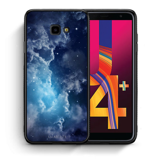 Θήκη Samsung J4 Plus Blue Sky Galaxy από τη Smartfits με σχέδιο στο πίσω μέρος και μαύρο περίβλημα | Samsung J4 Plus Blue Sky Galaxy case with colorful back and black bezels