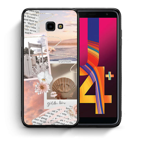 Θήκη Αγίου Βαλεντίνου Samsung J4 Plus Golden Hour από τη Smartfits με σχέδιο στο πίσω μέρος και μαύρο περίβλημα | Samsung J4 Plus Golden Hour case with colorful back and black bezels