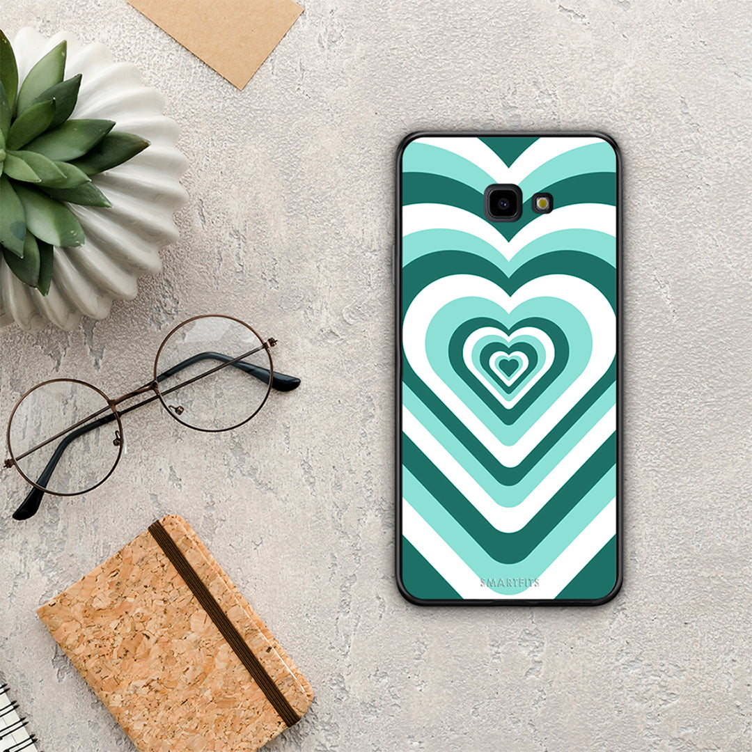 Green Hearts - Samsung Galaxy J4+ θήκη