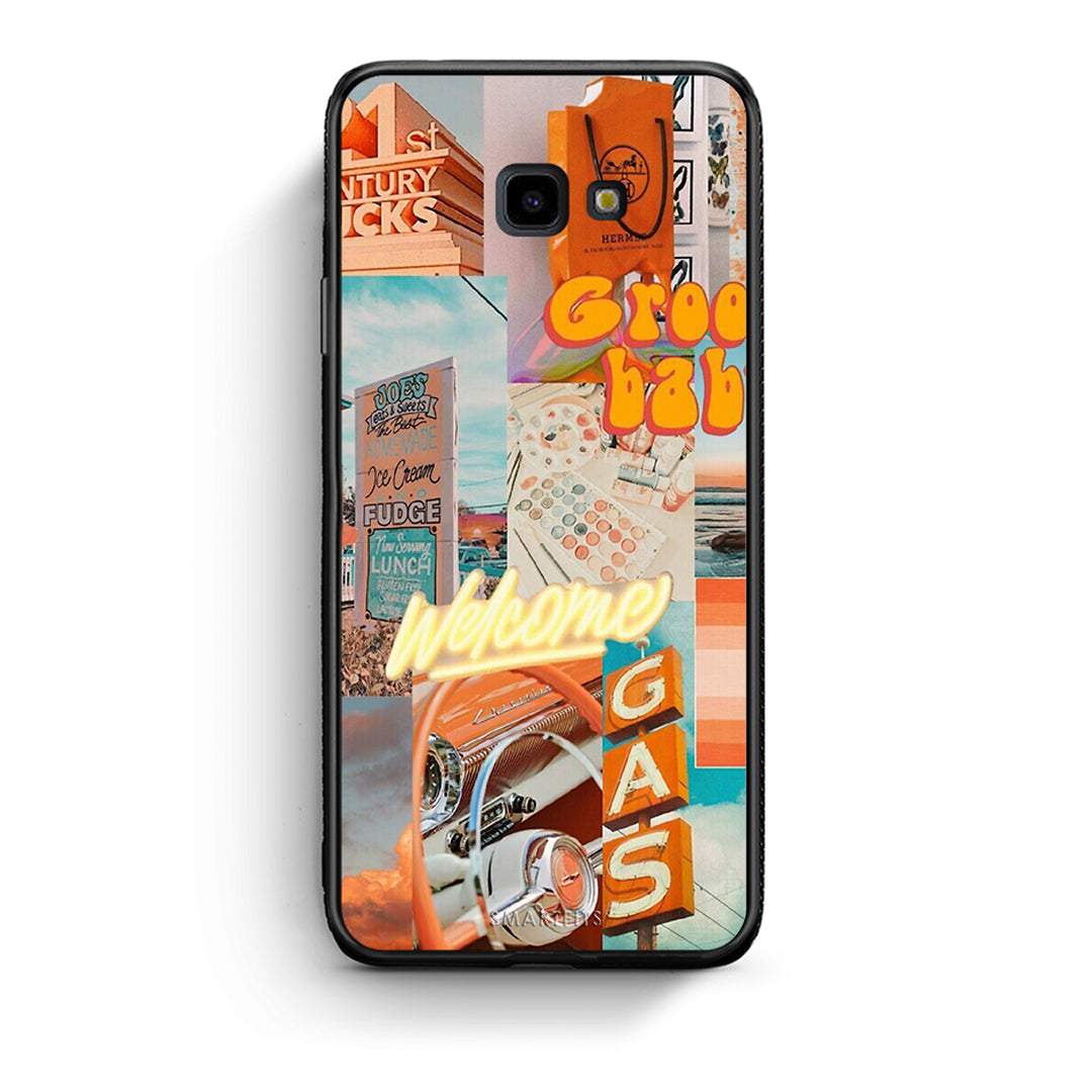 Samsung J4 Plus Groovy Babe Θήκη Αγίου Βαλεντίνου από τη Smartfits με σχέδιο στο πίσω μέρος και μαύρο περίβλημα | Smartphone case with colorful back and black bezels by Smartfits