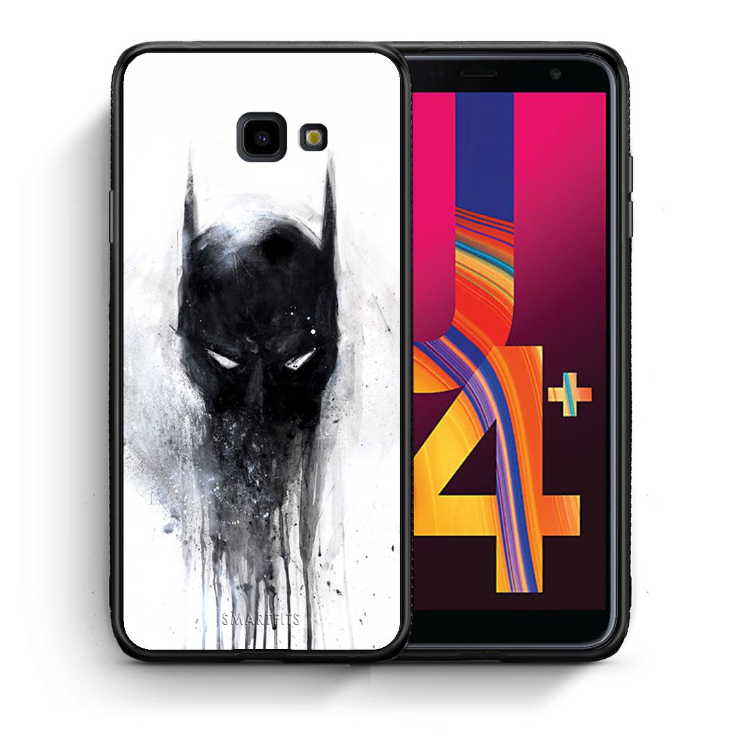 Θήκη Samsung J4 Plus Paint Bat Hero από τη Smartfits με σχέδιο στο πίσω μέρος και μαύρο περίβλημα | Samsung J4 Plus Paint Bat Hero case with colorful back and black bezels
