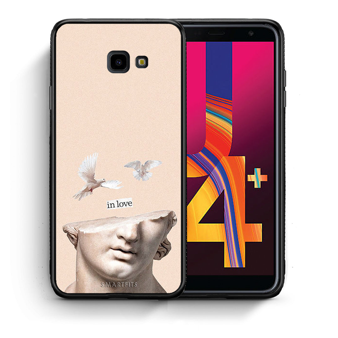 Θήκη Samsung J4 Plus In Love από τη Smartfits με σχέδιο στο πίσω μέρος και μαύρο περίβλημα | Samsung J4 Plus In Love case with colorful back and black bezels