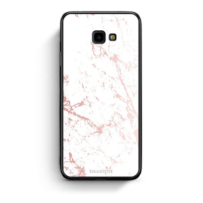 116 - Samsung J4 Plus Pink Splash Marble case, cover, bumper