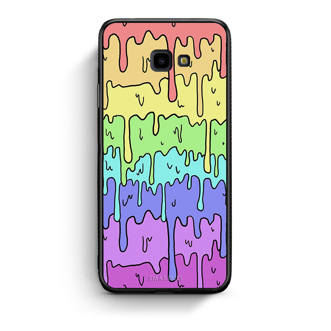 Samsung J4 Plus Melting Rainbow θήκη από τη Smartfits με σχέδιο στο πίσω μέρος και μαύρο περίβλημα | Smartphone case with colorful back and black bezels by Smartfits