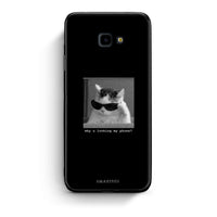 Thumbnail for Samsung J4 Plus Meme Cat θήκη από τη Smartfits με σχέδιο στο πίσω μέρος και μαύρο περίβλημα | Smartphone case with colorful back and black bezels by Smartfits