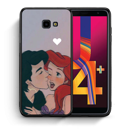 Θήκη Αγίου Βαλεντίνου Samsung J4 Plus Mermaid Love από τη Smartfits με σχέδιο στο πίσω μέρος και μαύρο περίβλημα | Samsung J4 Plus Mermaid Love case with colorful back and black bezels