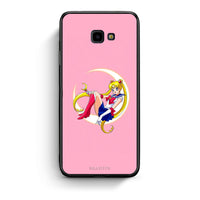 Thumbnail for Samsung J4 Plus Moon Girl θήκη από τη Smartfits με σχέδιο στο πίσω μέρος και μαύρο περίβλημα | Smartphone case with colorful back and black bezels by Smartfits