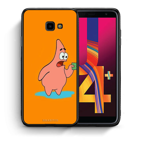 Θήκη Αγίου Βαλεντίνου Samsung J4 Plus No Money 1 από τη Smartfits με σχέδιο στο πίσω μέρος και μαύρο περίβλημα | Samsung J4 Plus No Money 1 case with colorful back and black bezels