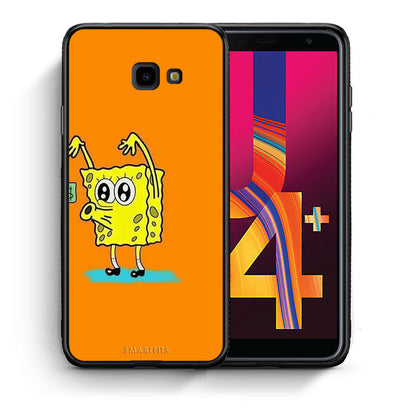 Θήκη Αγίου Βαλεντίνου Samsung J4 Plus No Money 2 από τη Smartfits με σχέδιο στο πίσω μέρος και μαύρο περίβλημα | Samsung J4 Plus No Money 2 case with colorful back and black bezels