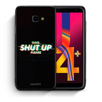 Thumbnail for Θήκη Samsung J4 Plus OMG ShutUp από τη Smartfits με σχέδιο στο πίσω μέρος και μαύρο περίβλημα | Samsung J4 Plus OMG ShutUp case with colorful back and black bezels
