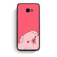 Thumbnail for Samsung J4 Plus Pig Love 1 Θήκη Αγίου Βαλεντίνου από τη Smartfits με σχέδιο στο πίσω μέρος και μαύρο περίβλημα | Smartphone case with colorful back and black bezels by Smartfits