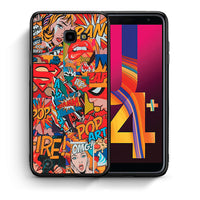 Thumbnail for Θήκη Samsung J4 Plus PopArt OMG από τη Smartfits με σχέδιο στο πίσω μέρος και μαύρο περίβλημα | Samsung J4 Plus PopArt OMG case with colorful back and black bezels