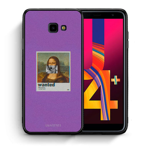 Θήκη Samsung J4 Plus Monalisa Popart από τη Smartfits με σχέδιο στο πίσω μέρος και μαύρο περίβλημα | Samsung J4 Plus Monalisa Popart case with colorful back and black bezels