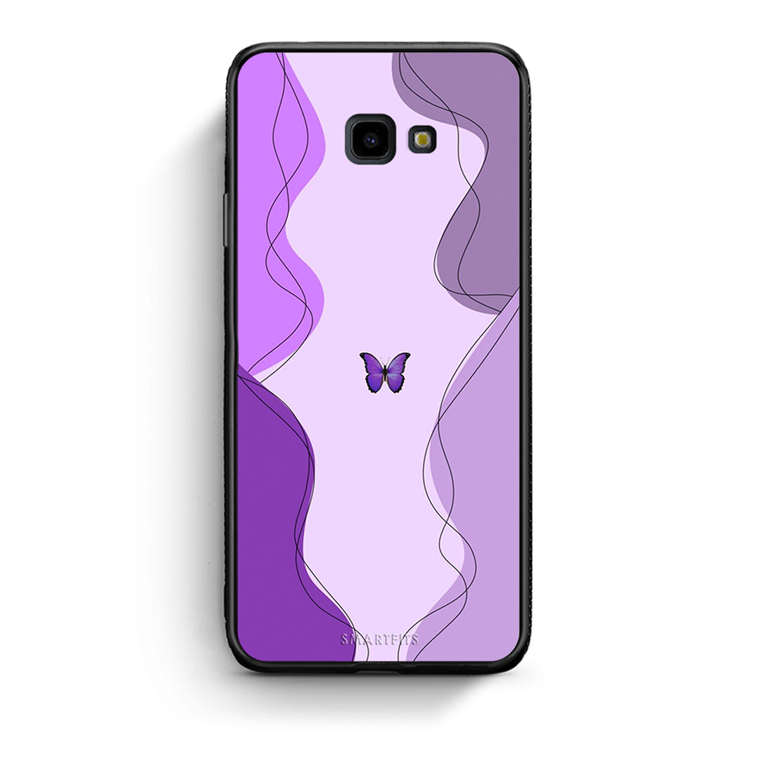 Samsung J4 Plus Purple Mariposa Θήκη Αγίου Βαλεντίνου από τη Smartfits με σχέδιο στο πίσω μέρος και μαύρο περίβλημα | Smartphone case with colorful back and black bezels by Smartfits