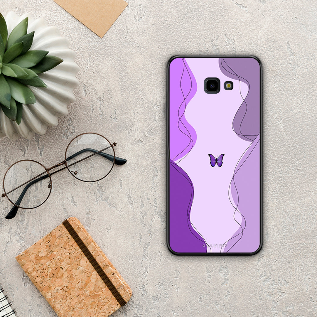Purple Mariposa - Samsung Galaxy J4+ θήκη