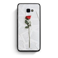 Thumbnail for Samsung J4 Plus Red Rose θήκη από τη Smartfits με σχέδιο στο πίσω μέρος και μαύρο περίβλημα | Smartphone case with colorful back and black bezels by Smartfits