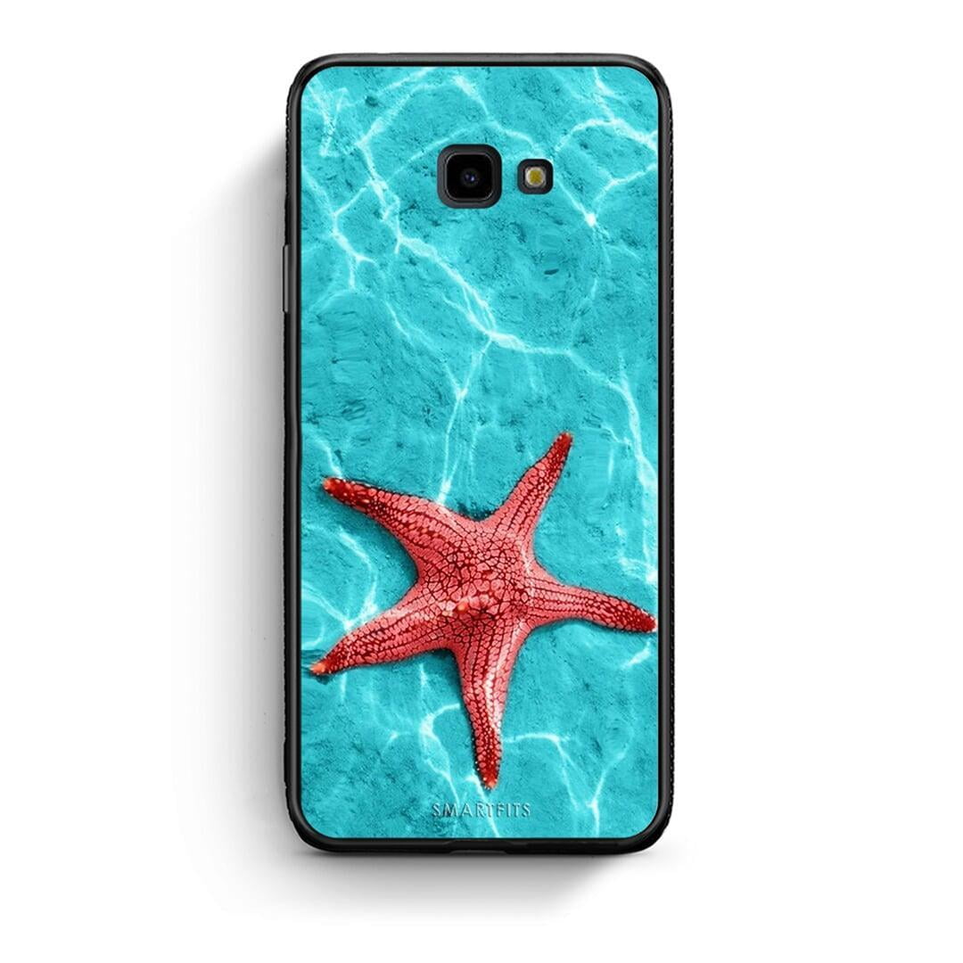 Samsung J4 Plus Red Starfish Θήκη από τη Smartfits με σχέδιο στο πίσω μέρος και μαύρο περίβλημα | Smartphone case with colorful back and black bezels by Smartfits