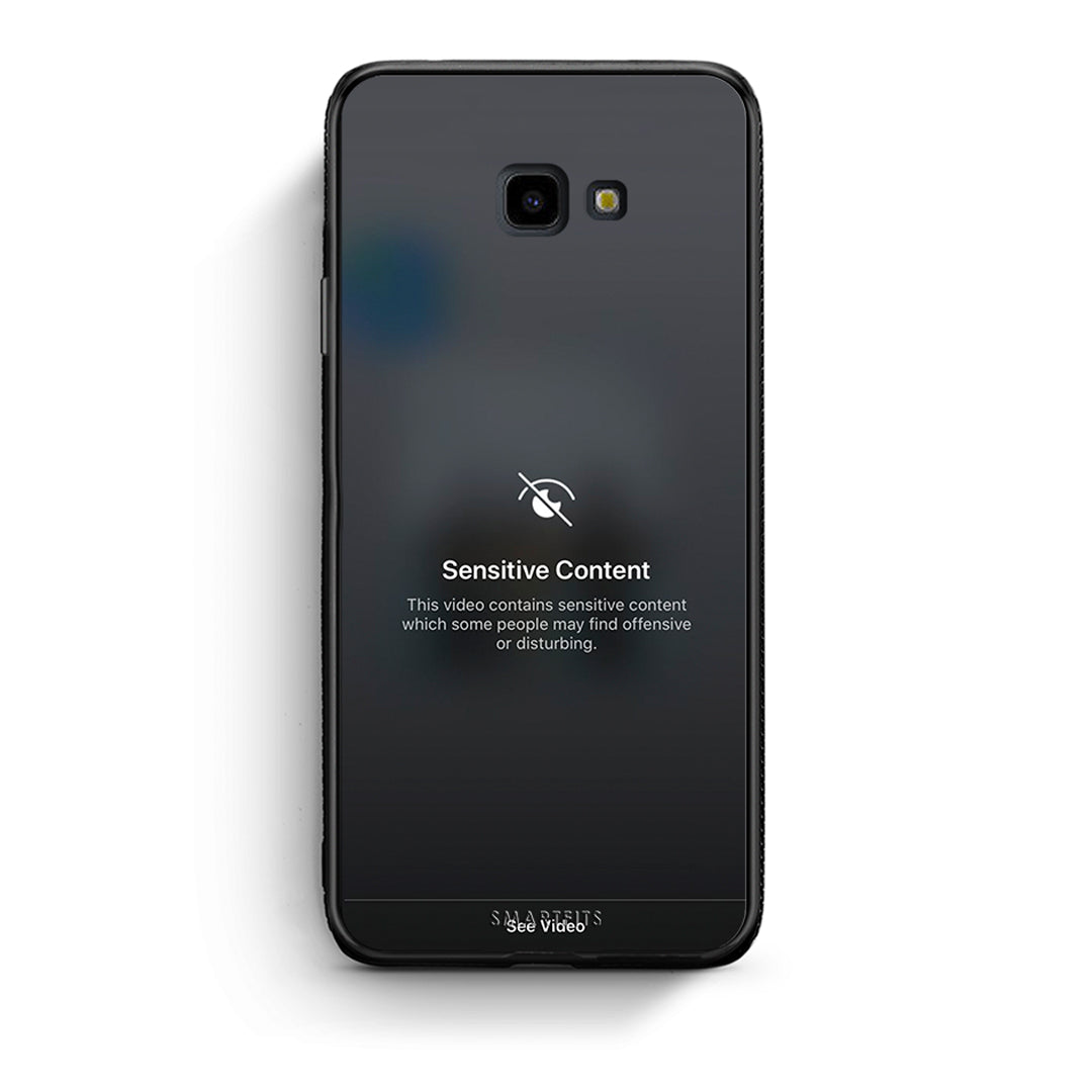 Samsung J4 Plus Sensitive Content θήκη από τη Smartfits με σχέδιο στο πίσω μέρος και μαύρο περίβλημα | Smartphone case with colorful back and black bezels by Smartfits