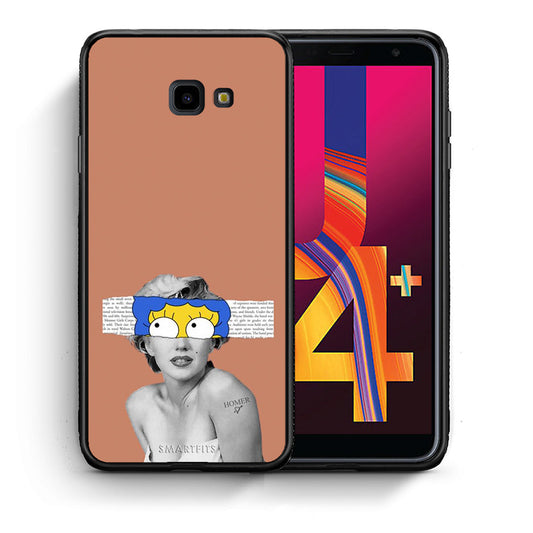 Θήκη Samsung J4 Plus Sim Merilyn από τη Smartfits με σχέδιο στο πίσω μέρος και μαύρο περίβλημα | Samsung J4 Plus Sim Merilyn case with colorful back and black bezels