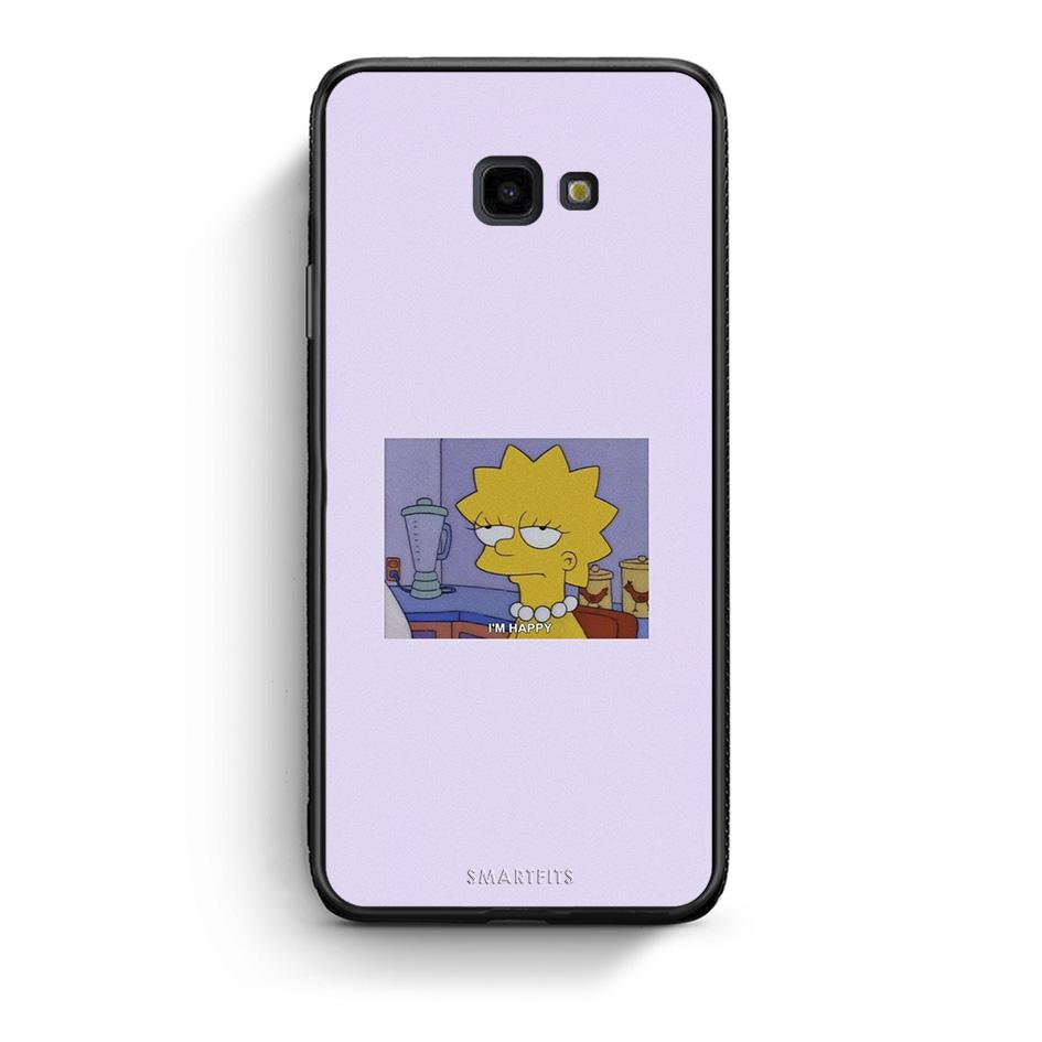 Samsung J4 Plus So Happy θήκη από τη Smartfits με σχέδιο στο πίσω μέρος και μαύρο περίβλημα | Smartphone case with colorful back and black bezels by Smartfits