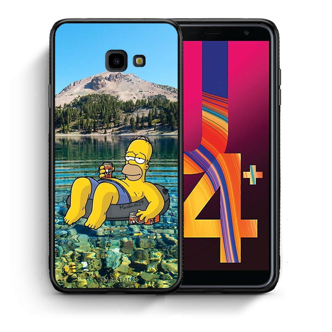 Θήκη Samsung J4 Plus Summer Happiness από τη Smartfits με σχέδιο στο πίσω μέρος και μαύρο περίβλημα | Samsung J4 Plus Summer Happiness case with colorful back and black bezels