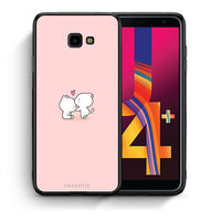 Thumbnail for Θήκη Samsung J4 Plus Love Valentine από τη Smartfits με σχέδιο στο πίσω μέρος και μαύρο περίβλημα | Samsung J4 Plus Love Valentine case with colorful back and black bezels