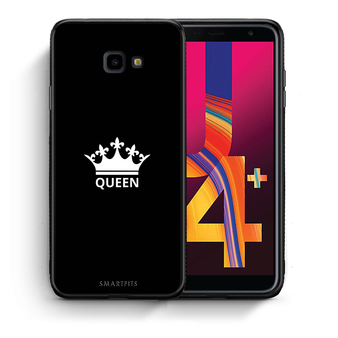 Θήκη Samsung J4 Plus Queen Valentine από τη Smartfits με σχέδιο στο πίσω μέρος και μαύρο περίβλημα | Samsung J4 Plus Queen Valentine case with colorful back and black bezels