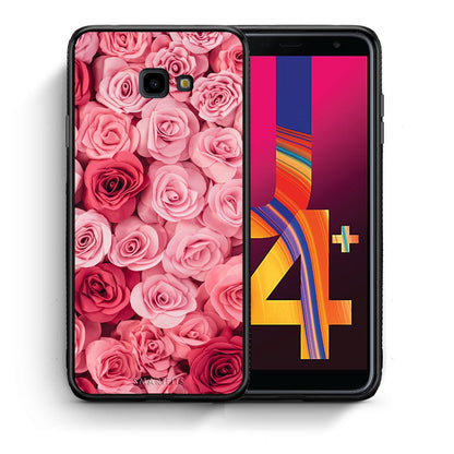 Θήκη Samsung J4 Plus RoseGarden Valentine από τη Smartfits με σχέδιο στο πίσω μέρος και μαύρο περίβλημα | Samsung J4 Plus RoseGarden Valentine case with colorful back and black bezels
