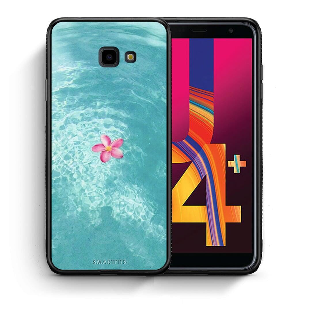 Θήκη Samsung J4 Plus Water Flower από τη Smartfits με σχέδιο στο πίσω μέρος και μαύρο περίβλημα | Samsung J4 Plus Water Flower case with colorful back and black bezels