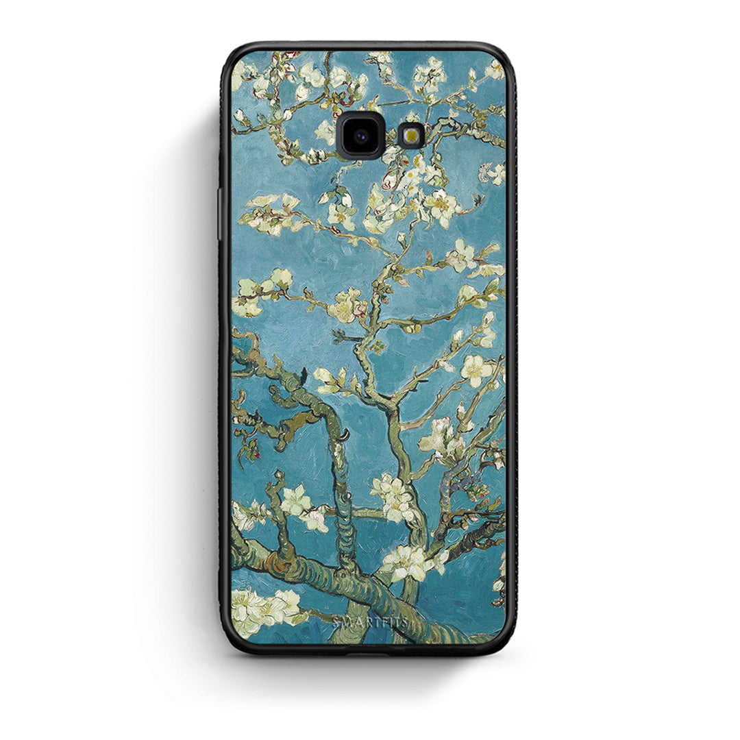 Samsung J4 Plus White Blossoms θήκη από τη Smartfits με σχέδιο στο πίσω μέρος και μαύρο περίβλημα | Smartphone case with colorful back and black bezels by Smartfits