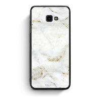 Thumbnail for Samsung J4 Plus White Gold Marble θήκη από τη Smartfits με σχέδιο στο πίσω μέρος και μαύρο περίβλημα | Smartphone case with colorful back and black bezels by Smartfits