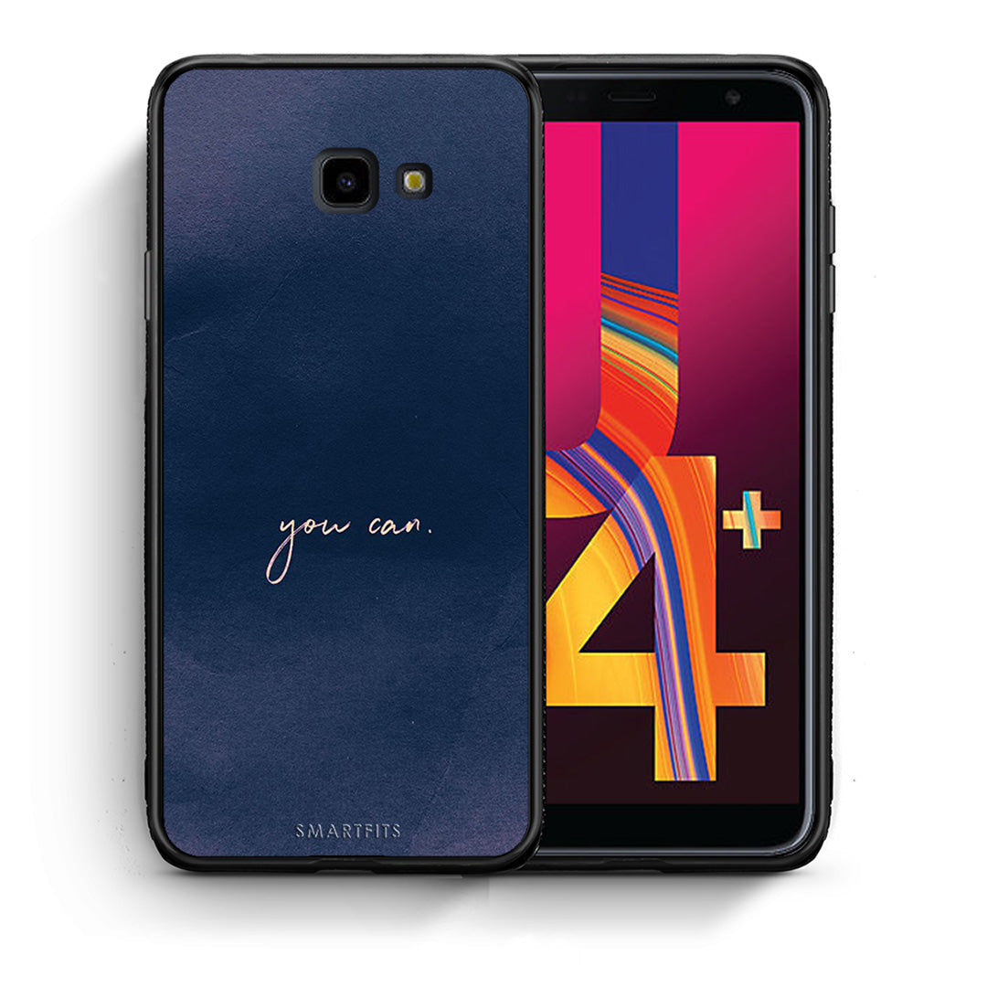Θήκη Samsung J4 Plus You Can από τη Smartfits με σχέδιο στο πίσω μέρος και μαύρο περίβλημα | Samsung J4 Plus You Can case with colorful back and black bezels