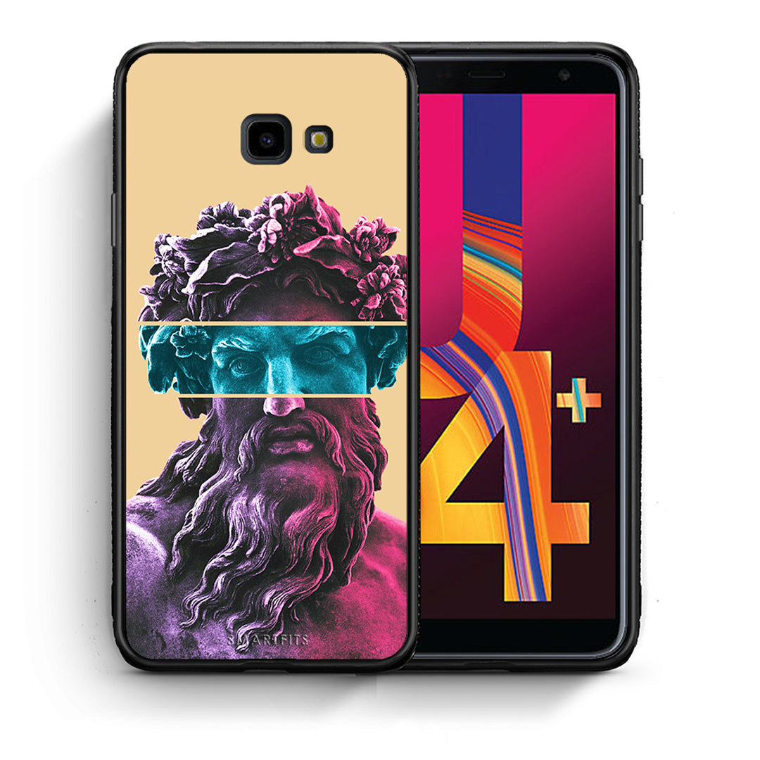 Θήκη Αγίου Βαλεντίνου Samsung J4 Plus Zeus Art από τη Smartfits με σχέδιο στο πίσω μέρος και μαύρο περίβλημα | Samsung J4 Plus Zeus Art case with colorful back and black bezels