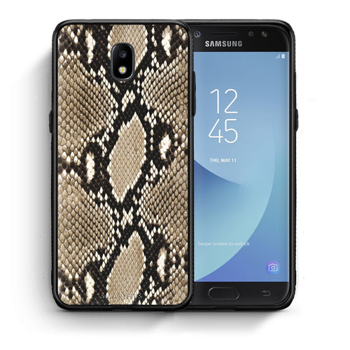 Θήκη Samsung J5 2017 Fashion Snake Animal από τη Smartfits με σχέδιο στο πίσω μέρος και μαύρο περίβλημα | Samsung J5 2017 Fashion Snake Animal case with colorful back and black bezels