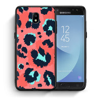 Thumbnail for Θήκη Samsung J5 2017 Pink Leopard Animal από τη Smartfits με σχέδιο στο πίσω μέρος και μαύρο περίβλημα | Samsung J5 2017 Pink Leopard Animal case with colorful back and black bezels