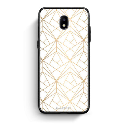 111 - Samsung J5 2017 Luxury White Geometric case, cover, bumper