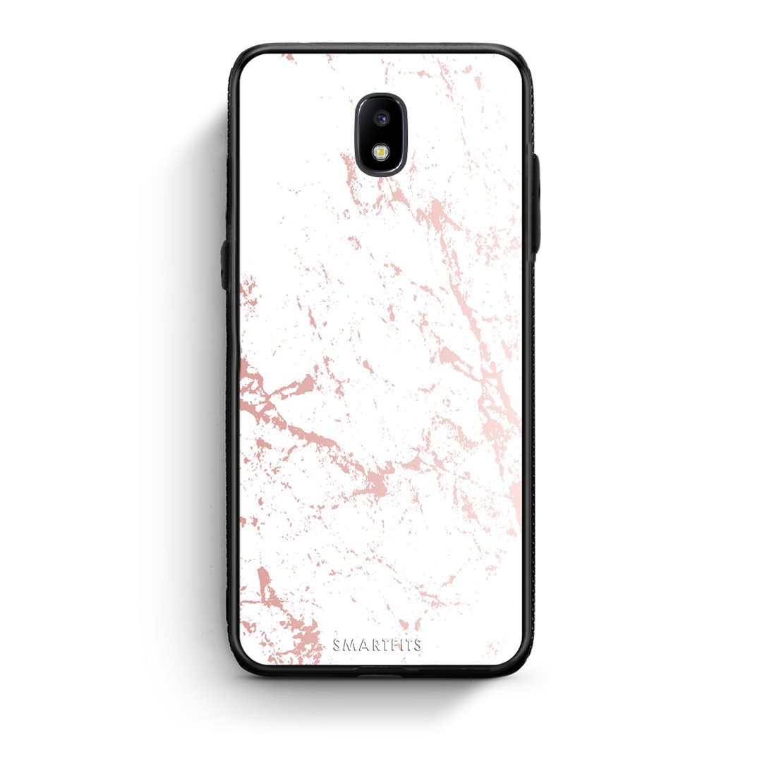116 - Samsung J5 2017 Pink Splash Marble case, cover, bumper