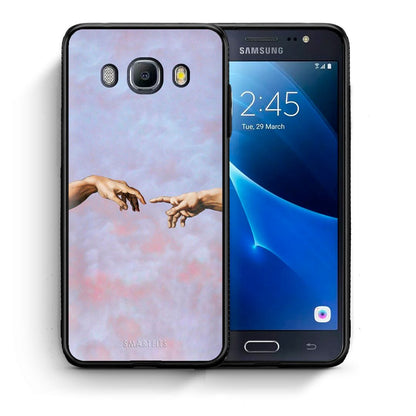 Θήκη Samsung J7 2016 Adam Hand από τη Smartfits με σχέδιο στο πίσω μέρος και μαύρο περίβλημα | Samsung J7 2016 Adam Hand case with colorful back and black bezels