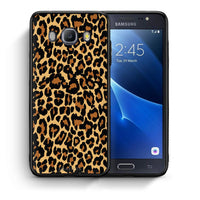 Thumbnail for Θήκη Samsung J7 2016 Leopard Animal από τη Smartfits με σχέδιο στο πίσω μέρος και μαύρο περίβλημα | Samsung J7 2016 Leopard Animal case with colorful back and black bezels