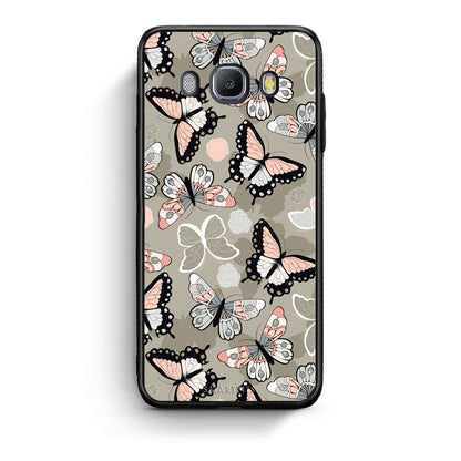 135 - Samsung J7 2016 Butterflies Boho case, cover, bumper