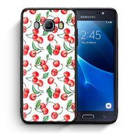 Thumbnail for Θήκη Samsung J7 2016 Cherry Summer από τη Smartfits με σχέδιο στο πίσω μέρος και μαύρο περίβλημα | Samsung J7 2016 Cherry Summer case with colorful back and black bezels